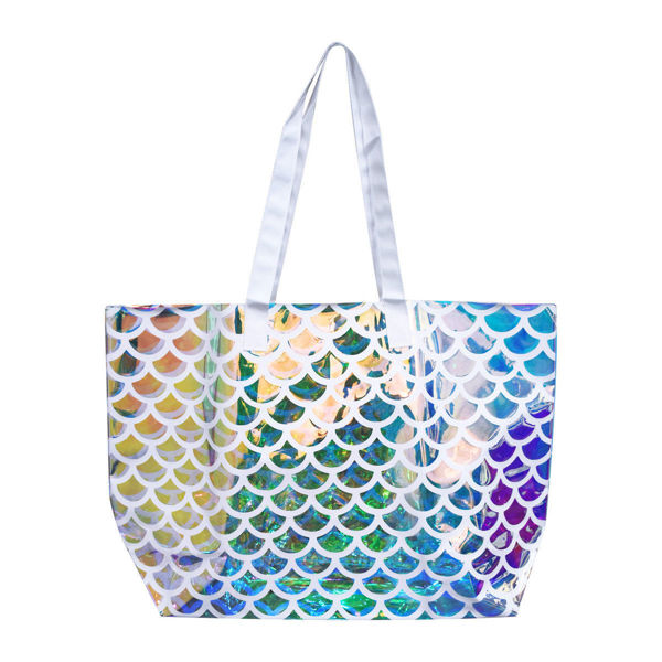 ANNA SUI Fantasia Tote Bag / Beach Bag #Silver